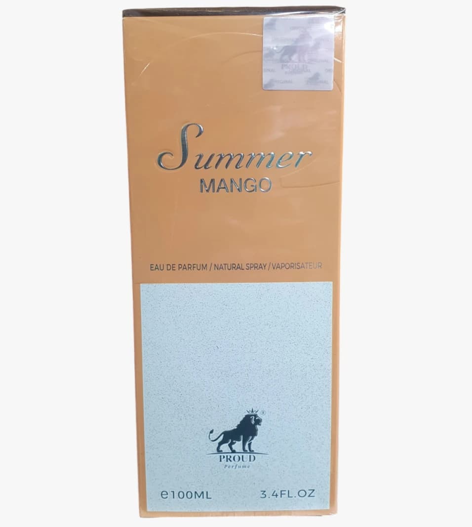 Proud Perfume Summer Mango Eau de Parfum Refreshing Spray Luxurious Unisex Fruity Touch Ideal for All Occasions