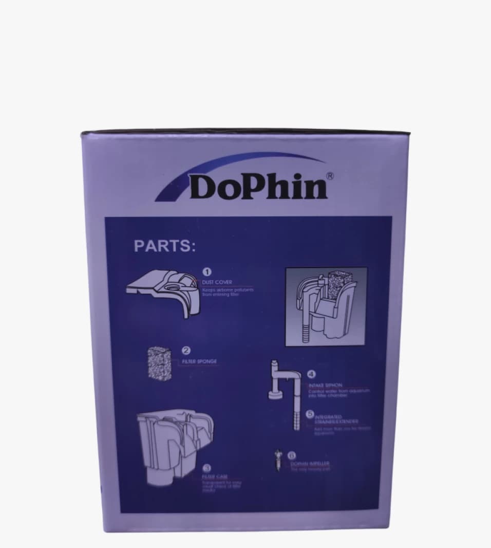 DoPhin H80 Power Filter for Efficient Mechanical and Biological Fish Tank Filtration.
