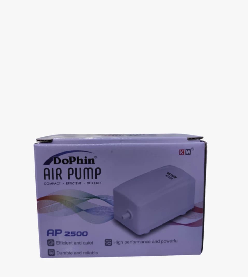 DoPhin Air Pump AP 2500 for Aquariums, Compact and Efficient Design for Aquarium Enthusiasts