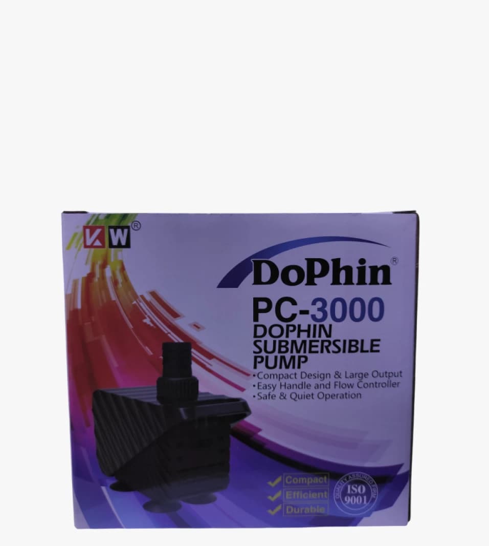DoPhin PC-3000 Submersible Pump Designed for Multipurpose Use in Aquariums and Indoor Water Tanks.