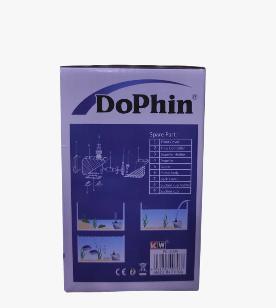 DoPhin PC-3000 Submersible Pump Designed for Multipurpose Use in Aquariums and Indoor Water Tanks.