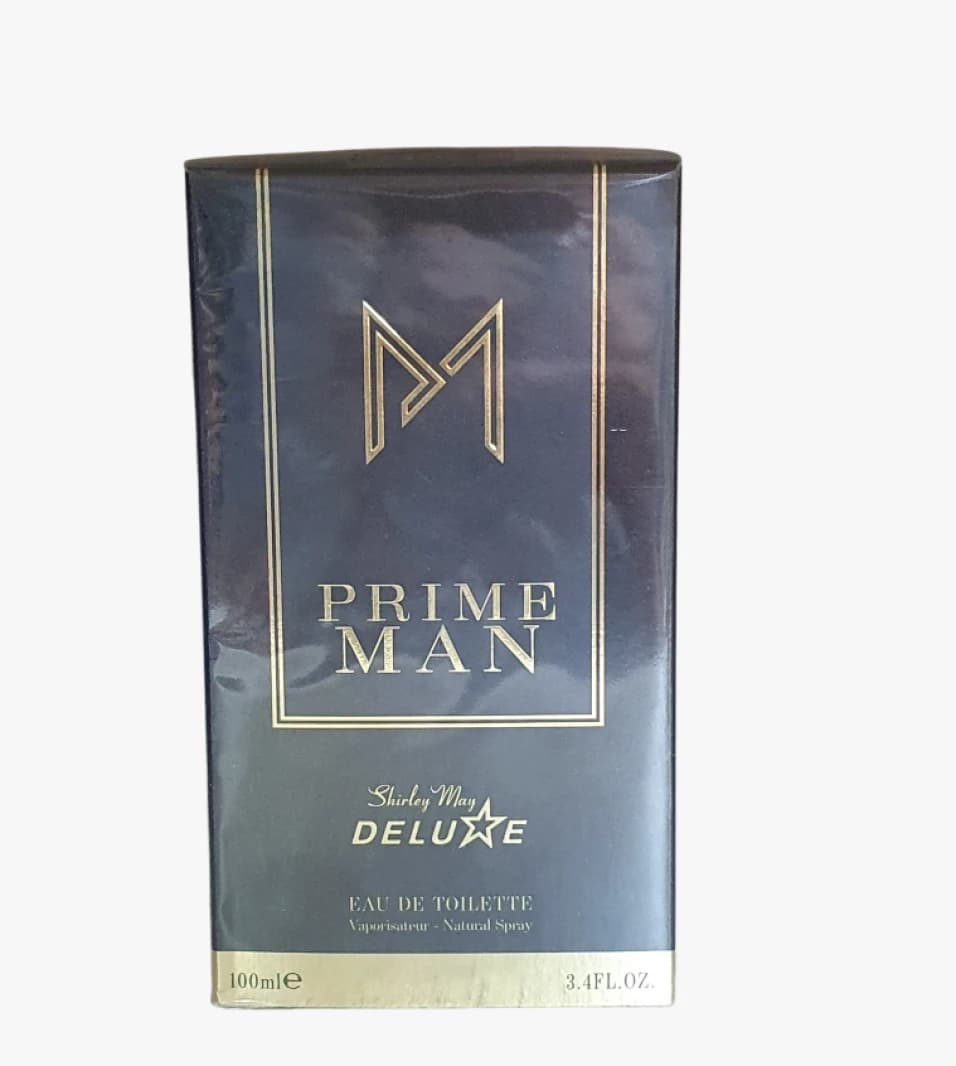 Shirley May Deluxe Prime Man Perfume for Men, Luxury Design, EDT 100ml for Sophisticated and Distinguished Men