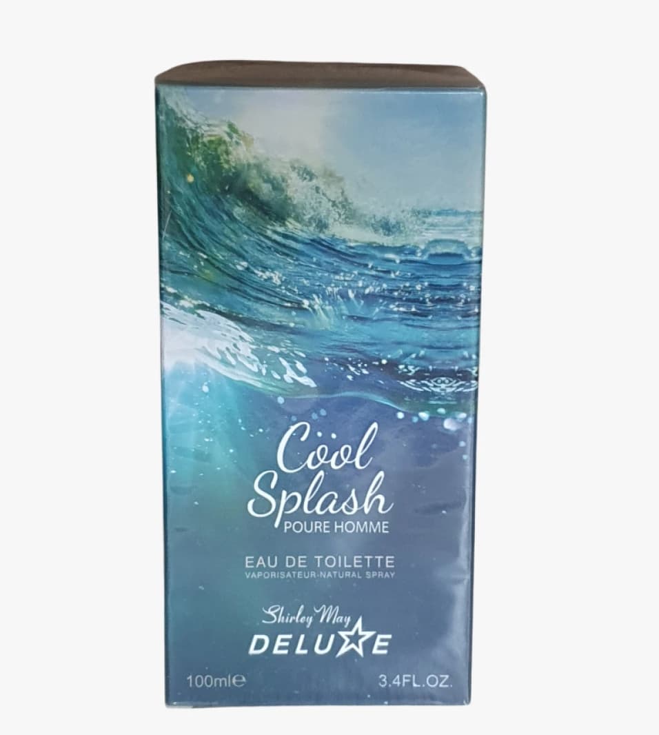 Shirley May Deluxe Cool Splash Perfume for Men with Refreshing Scent for Elegance, Attraction, and Modern Sophistication.