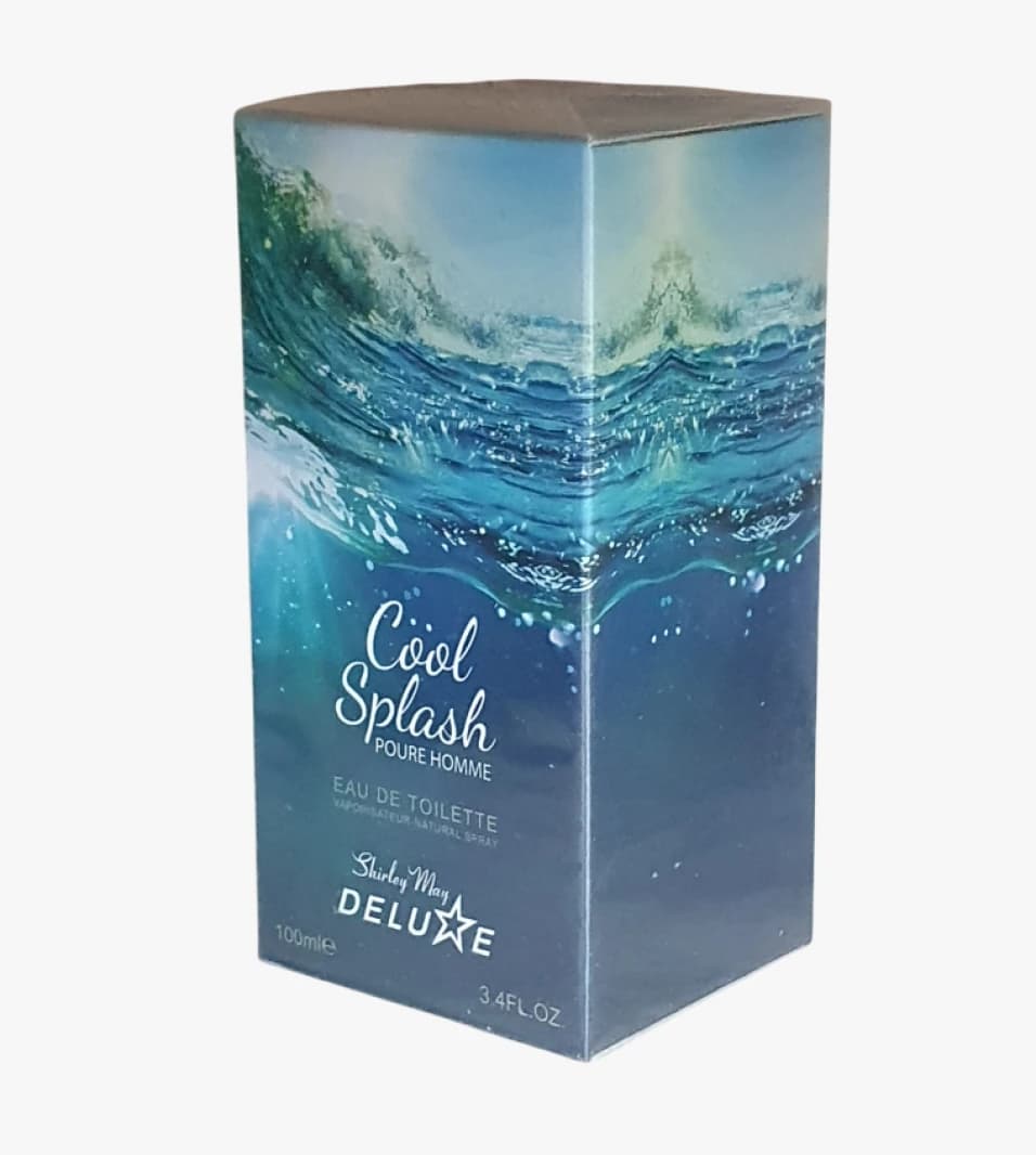 Shirley May Deluxe Cool Splash Perfume for Men with Refreshing Scent for Elegance, Attraction, and Modern Sophistication.