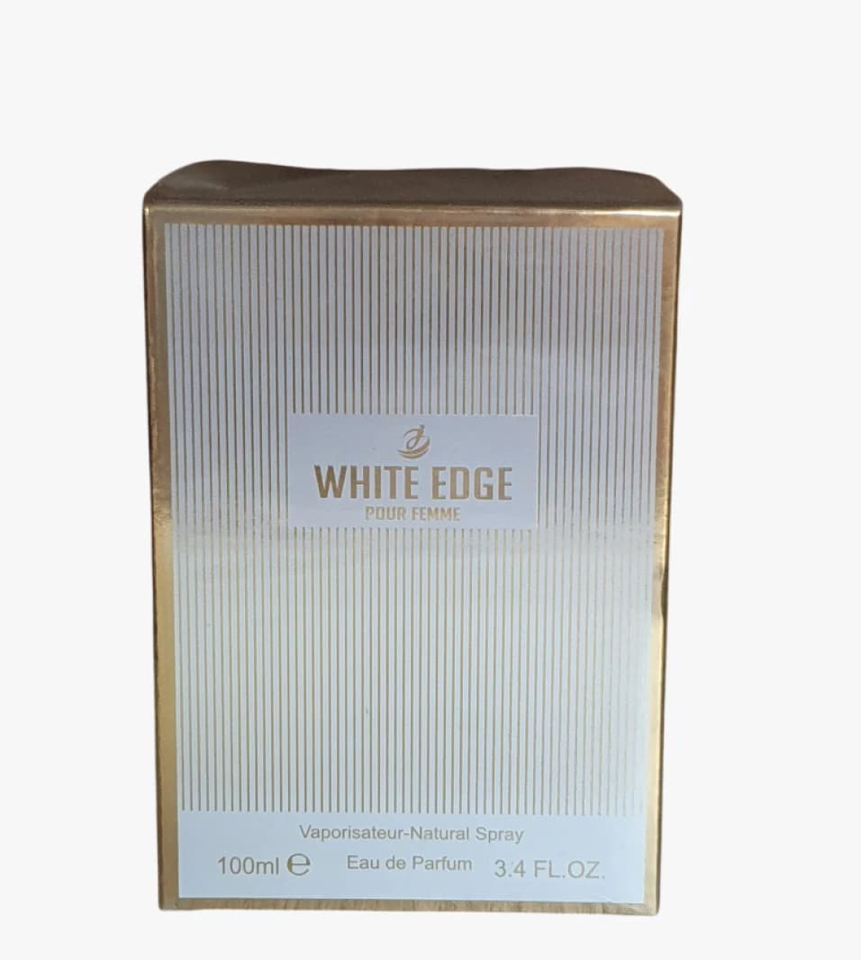 White Edge Perfume for Women, Elegant Design, Eau de Parfum, Captivating Scent for the Modern Independent Woman