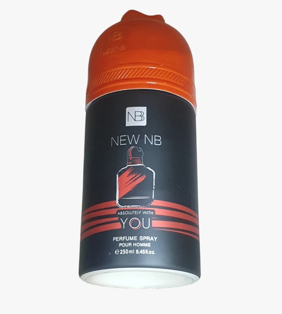 New NB Perfume Spray Pour Homme Modern Design for Contemporary Men Large Size