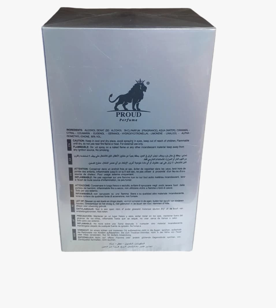 Victory by Proud Perfume for Men, Design Symbolizing Power and Leadership with Elegant Packaging 100ml