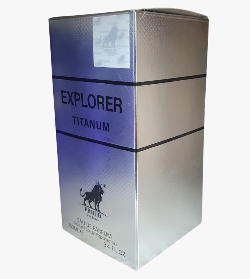 Explorer Titanium Perfume by Proud Parfum for Men with Distinctive Fragrance, Luxury and Elegance in Every Spray 100ml