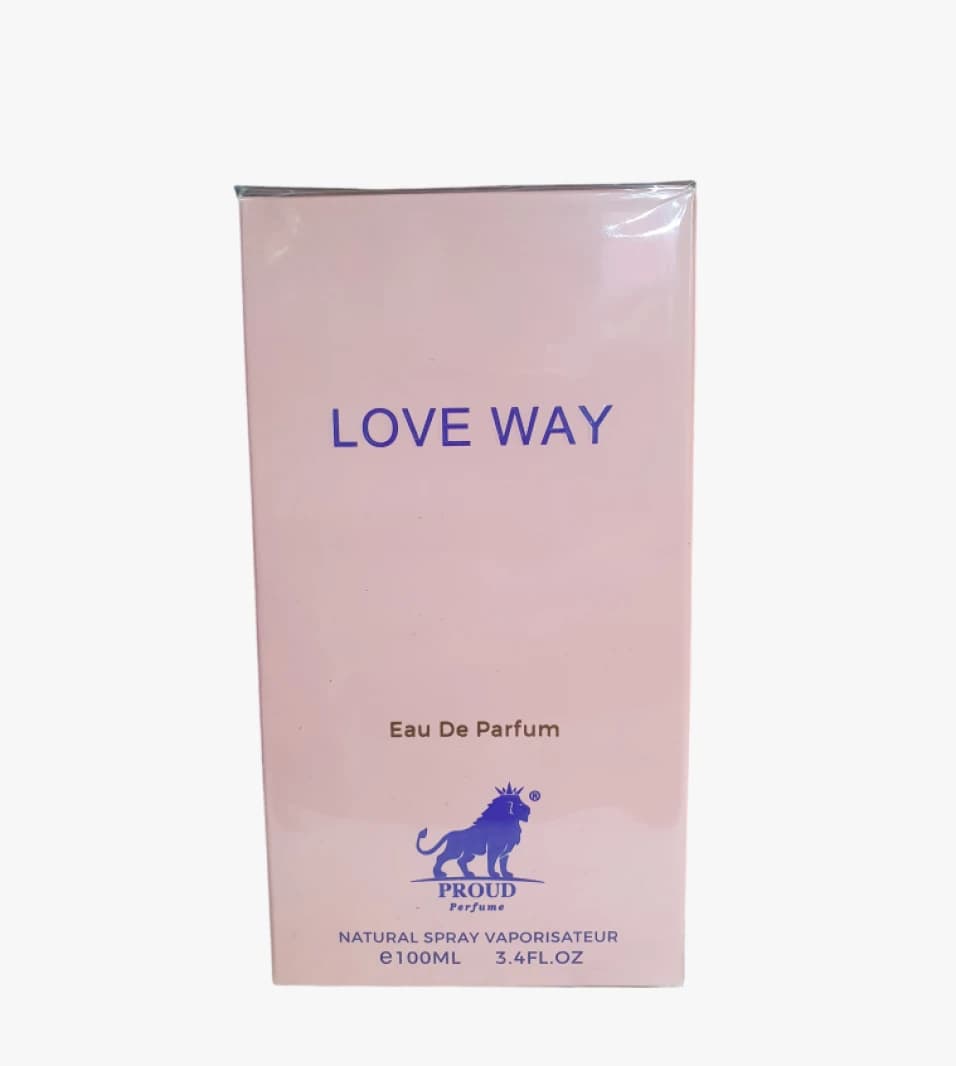 Proud Perfume Love Way, Exquisite Fragrance with Romantic Notes for Men and Women, Elegant Design 100ml