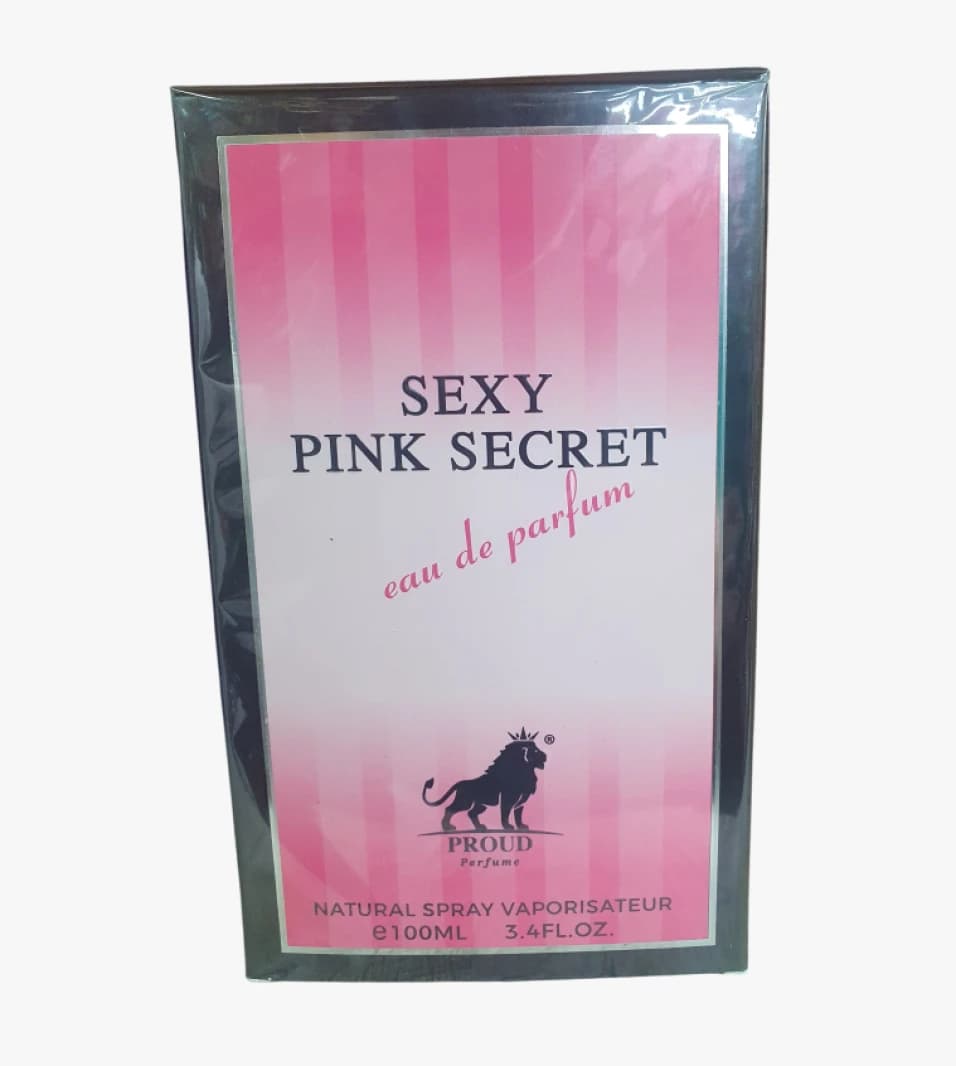 Proud Perfume Sexy Pink Secret Eau de Parfum, Elegant Design, for Women, Luxury Packaging, 100ml Bottle