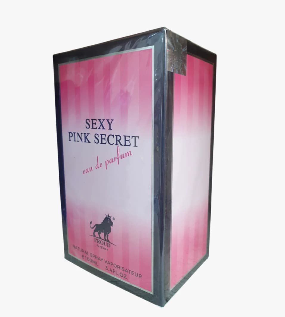 Proud Perfume Sexy Pink Secret Eau de Parfum, Elegant Design, for Women, Luxury Packaging, 100ml Bottle