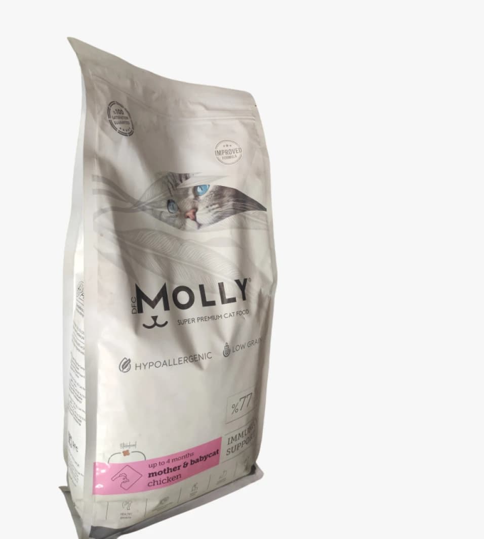 Dr. Molly Super Premium Cat Food Unique Design for Mother Cats and Baby Cats with Improved Formula