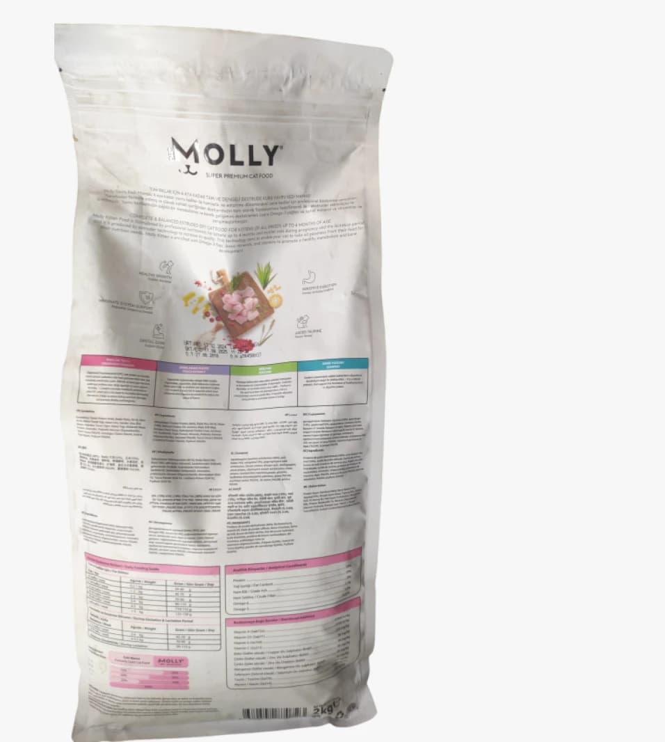 Dr. Molly Super Premium Cat Food Unique Design for Mother Cats and Baby Cats with Improved Formula
