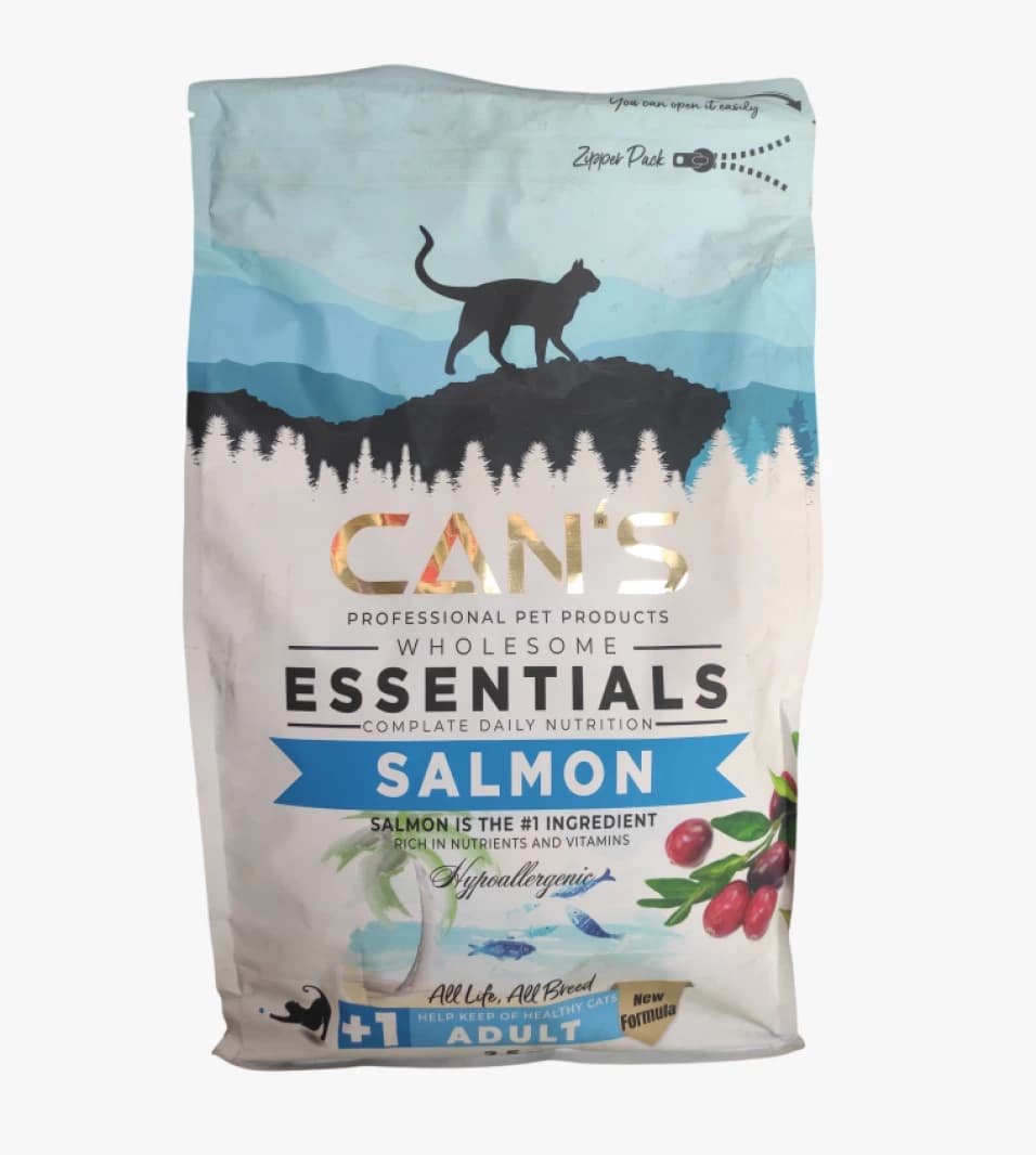 CAN'S Premium Cat Food with Salmon for Complete Nourishment, Perfect for All Ages and Breeds for Optimum Health Daily