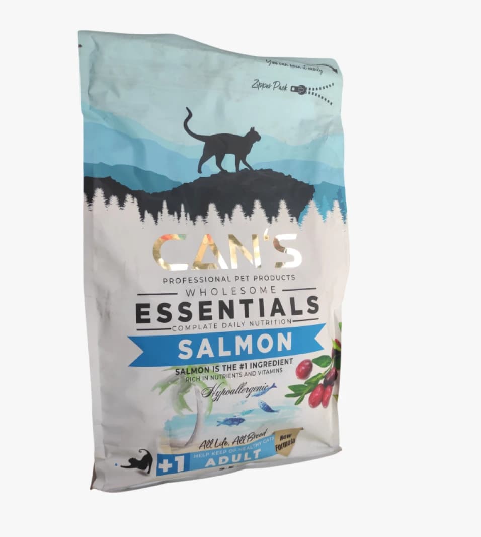 CAN'S Premium Cat Food with Salmon for Complete Nourishment, Perfect for All Ages and Breeds for Optimum Health Daily