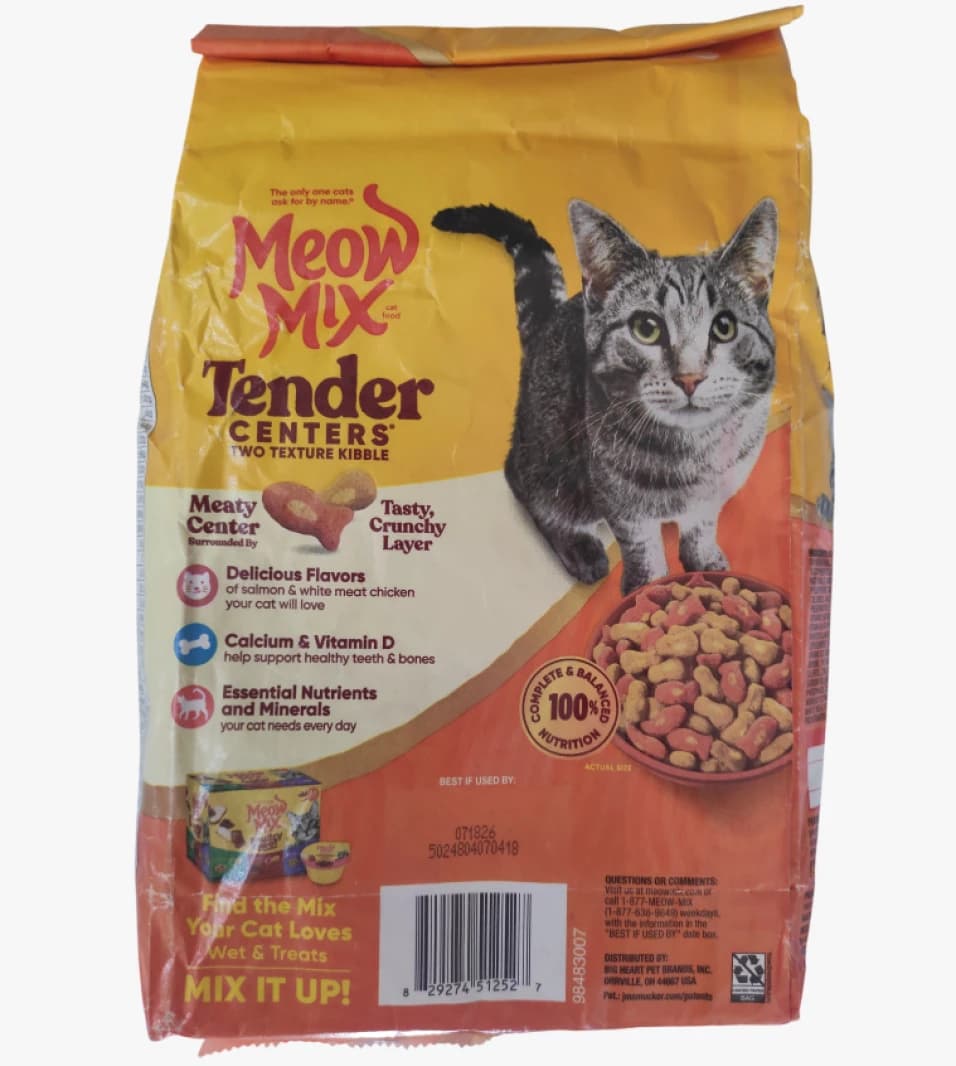 Meow Mix Tender Centers Two Texture Kibble with Tasty Layers for Cats and Their Daily Nutritional Needs
