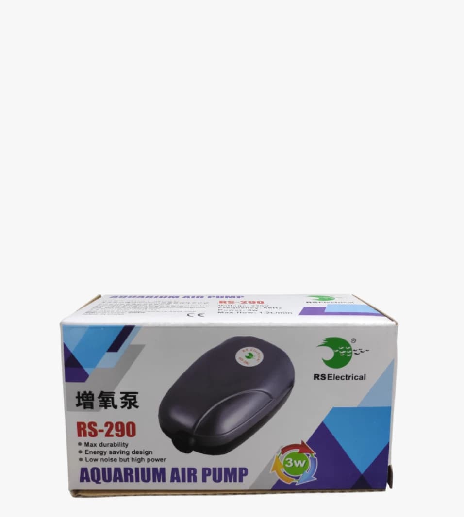 RS Electrical RS-290 Aquarium Air Pump, 3W Power Energy-Saving Design Ideal for Aquatic Uses