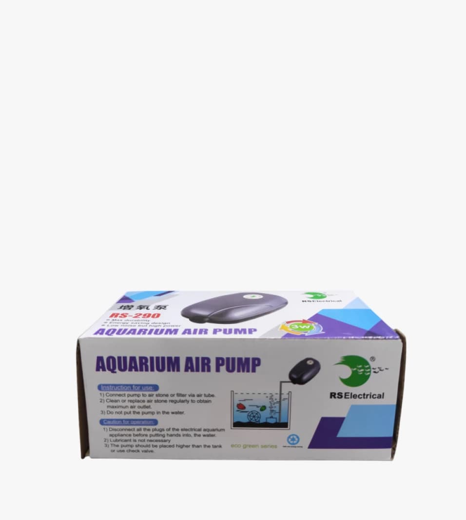 RS Electrical RS-290 Aquarium Air Pump, 3W Power Energy-Saving Design Ideal for Aquatic Uses