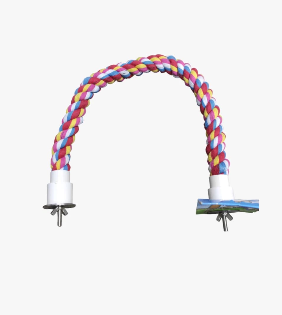 Bandit Sturdy and Comfortable Bridge for Large Pet Birds, Colorful Design, Versatile Use for Secure In-Cage Attachment