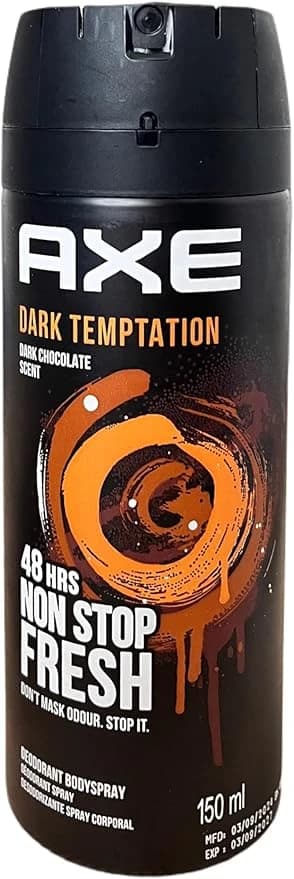 Axe Bodyspray For Men Dark Temptation, 150 Ml