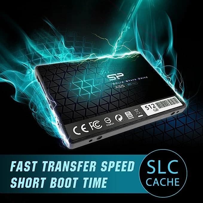 Silicon Power 512GB SSD Slim Fast - Black