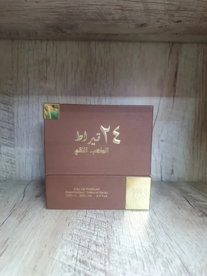 24 Carat Pure Gold Fragrance for Men and Women with Luxurious Aroma in an Elegant Design for Sophistication