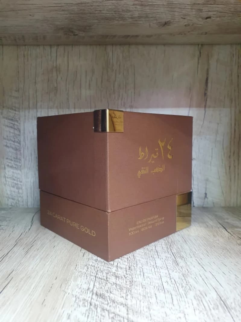 24 Carat Pure Gold Fragrance for Men and Women with Luxurious Aroma in an Elegant Design for Sophistication
