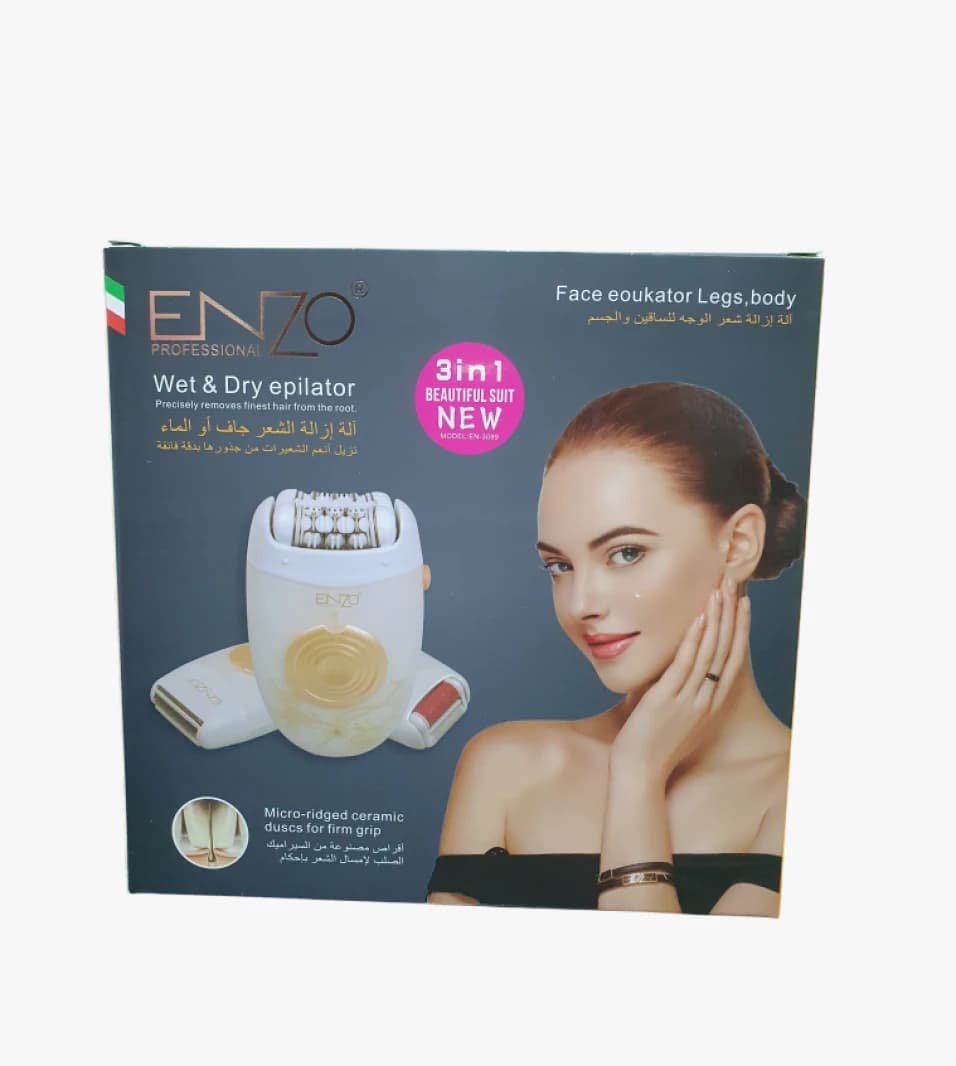 Enzo Professional Wet & Dry Epilator with Advanced Features for Modern Users