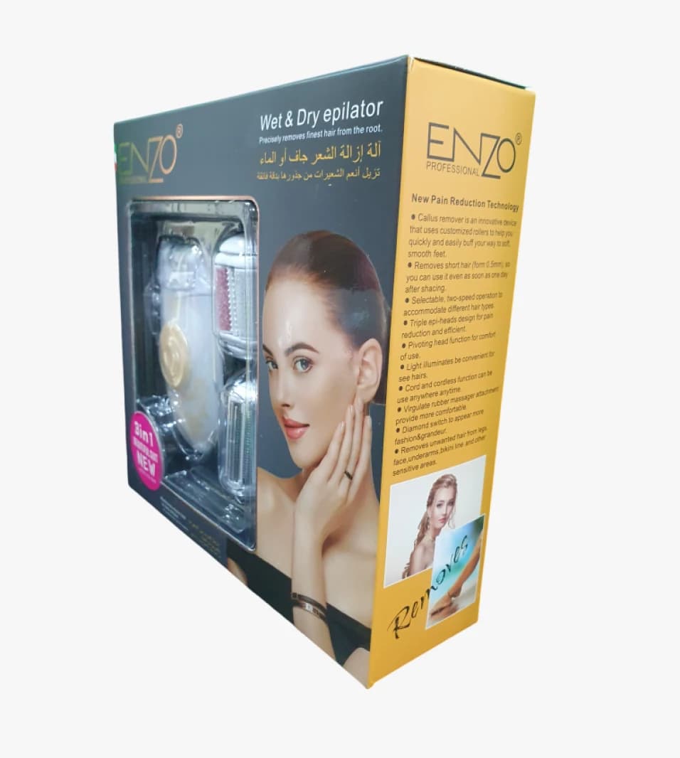 Enzo Professional Wet & Dry Epilator with Advanced Features for Modern Users