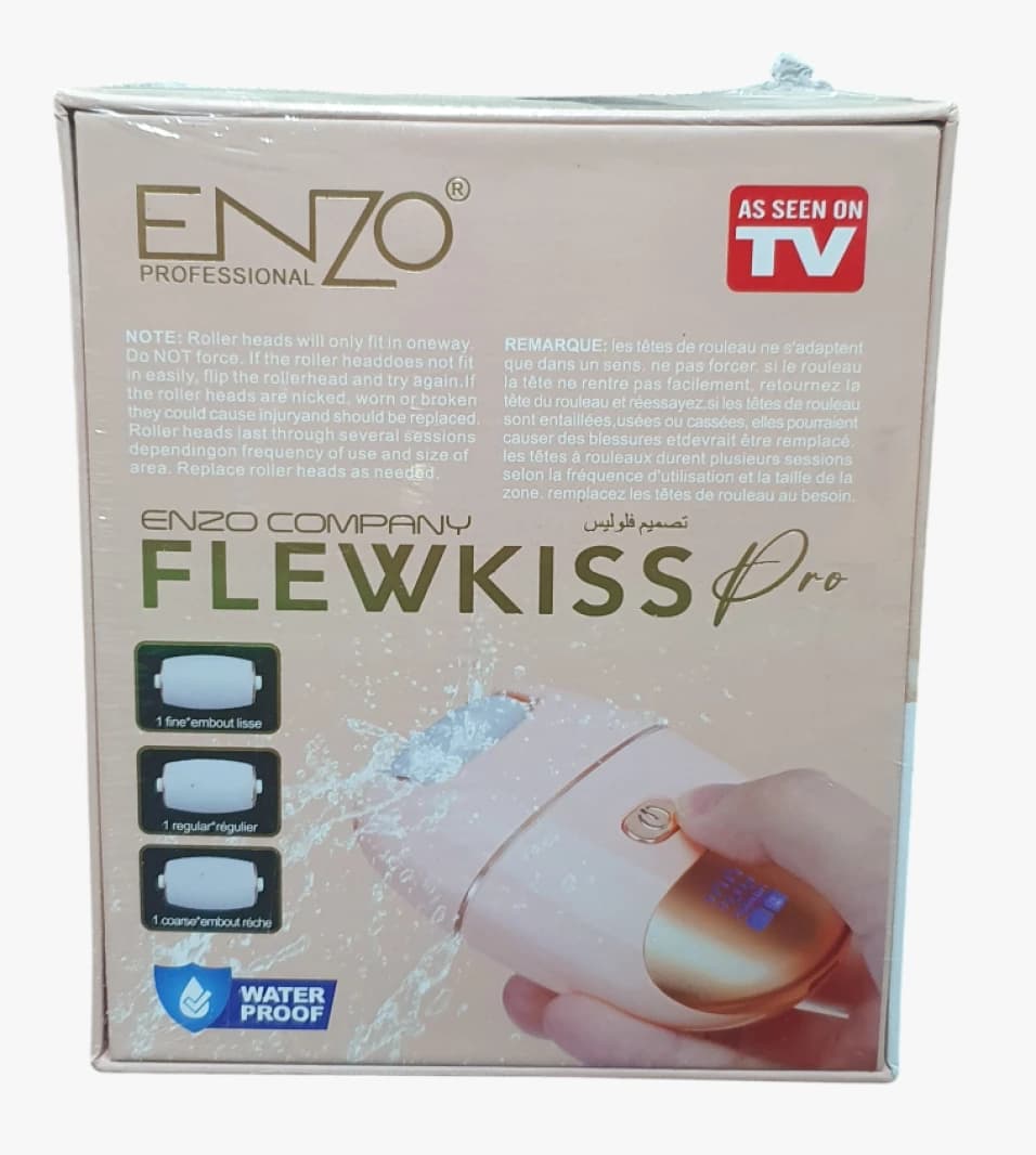 Enzo Professional Flewkiss Pro Electronic Pedicure Tool with New Design for Beauty and Style Enthusiasts