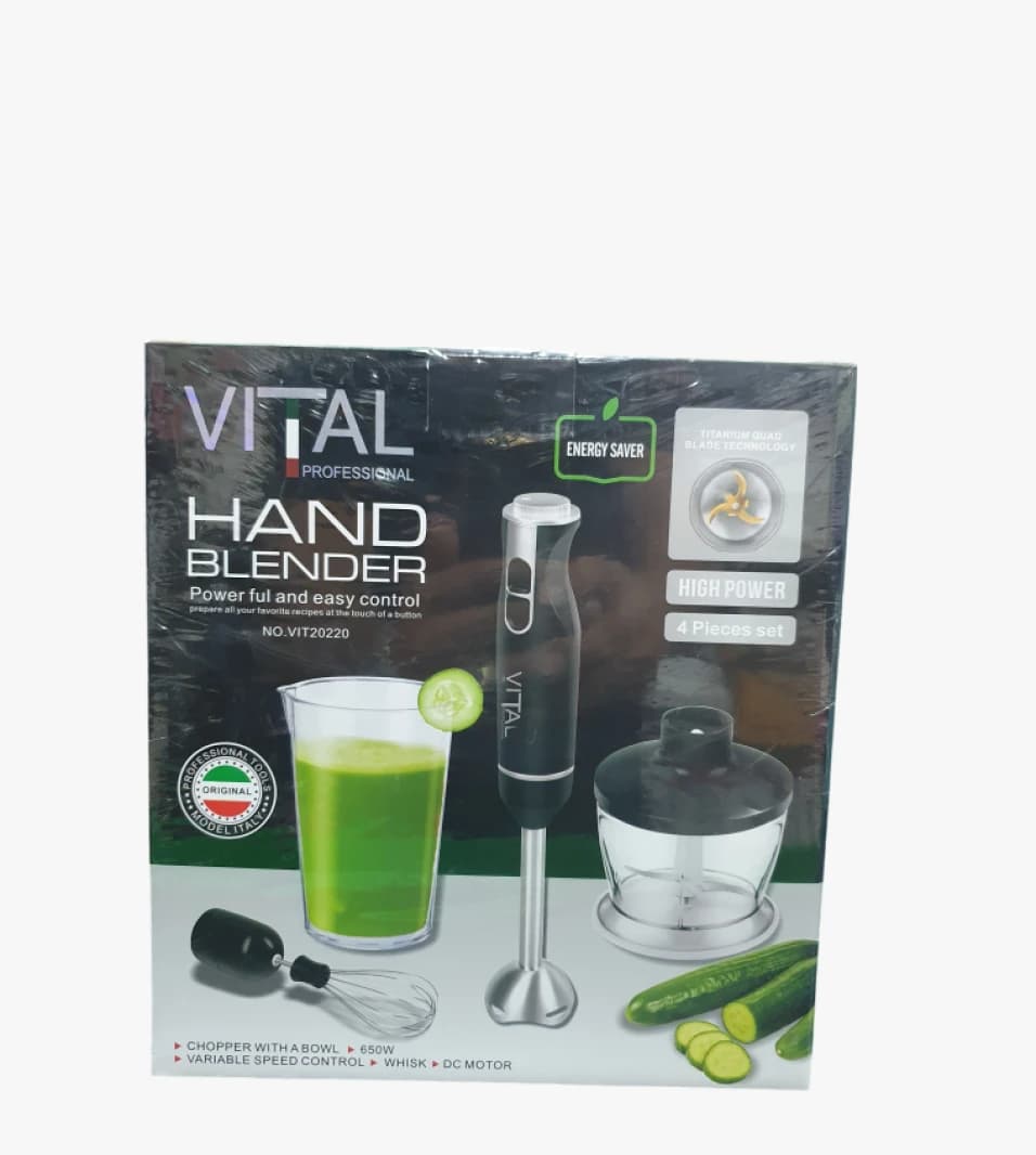 Vital Professional Hand Blender with Modern Design for Kitchen Enthusiasts and Cooking Experts, High Performance