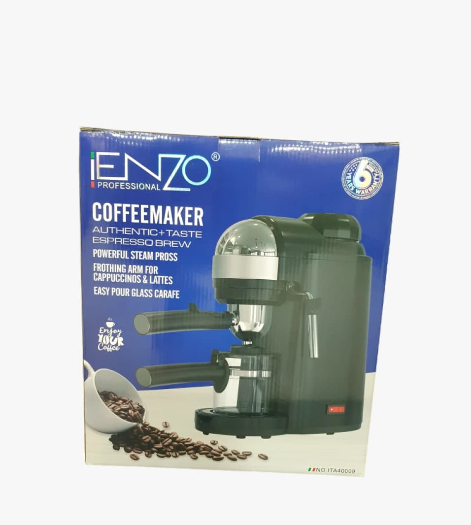 iENZO Professional Coffeemaker with Sleek Design for Espresso and Cappuccino Lovers