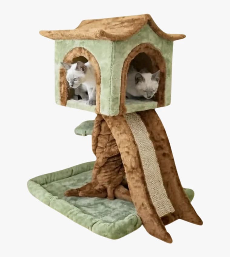 Tree House Pet Accessories, with Cat House