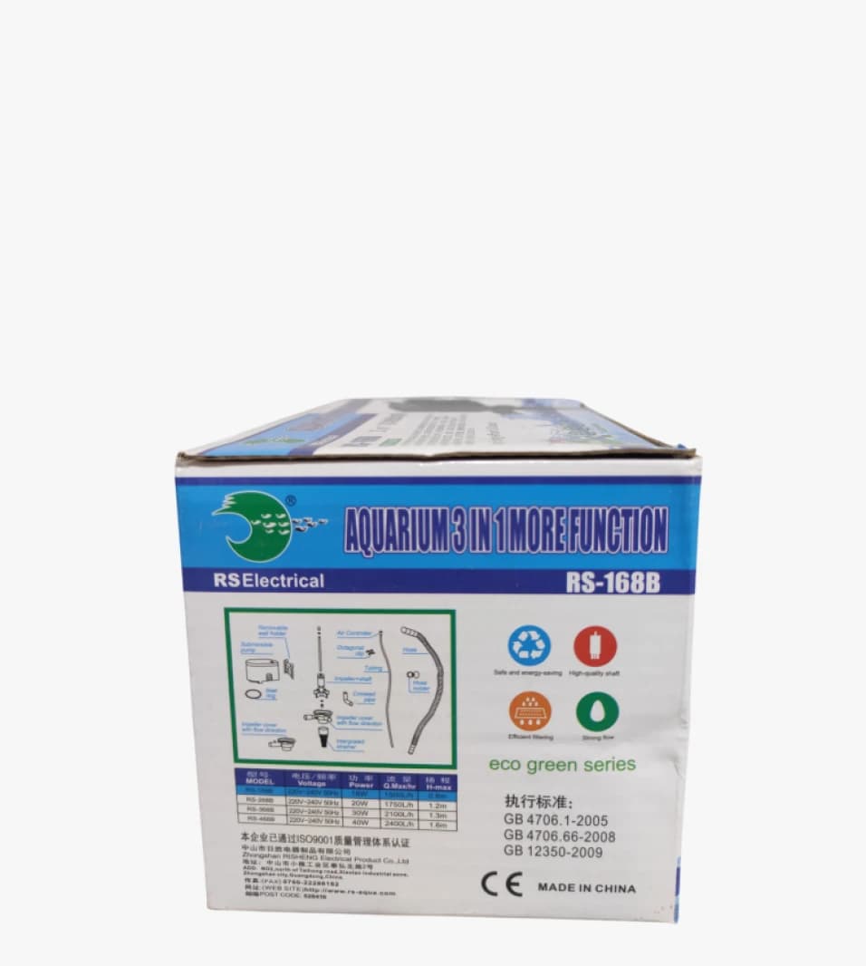 RS Electrical Innovative 3-in-1 Aquarium Water Filter, Powerful and Energy Saving, Perfect for Hobbyists and Professionals