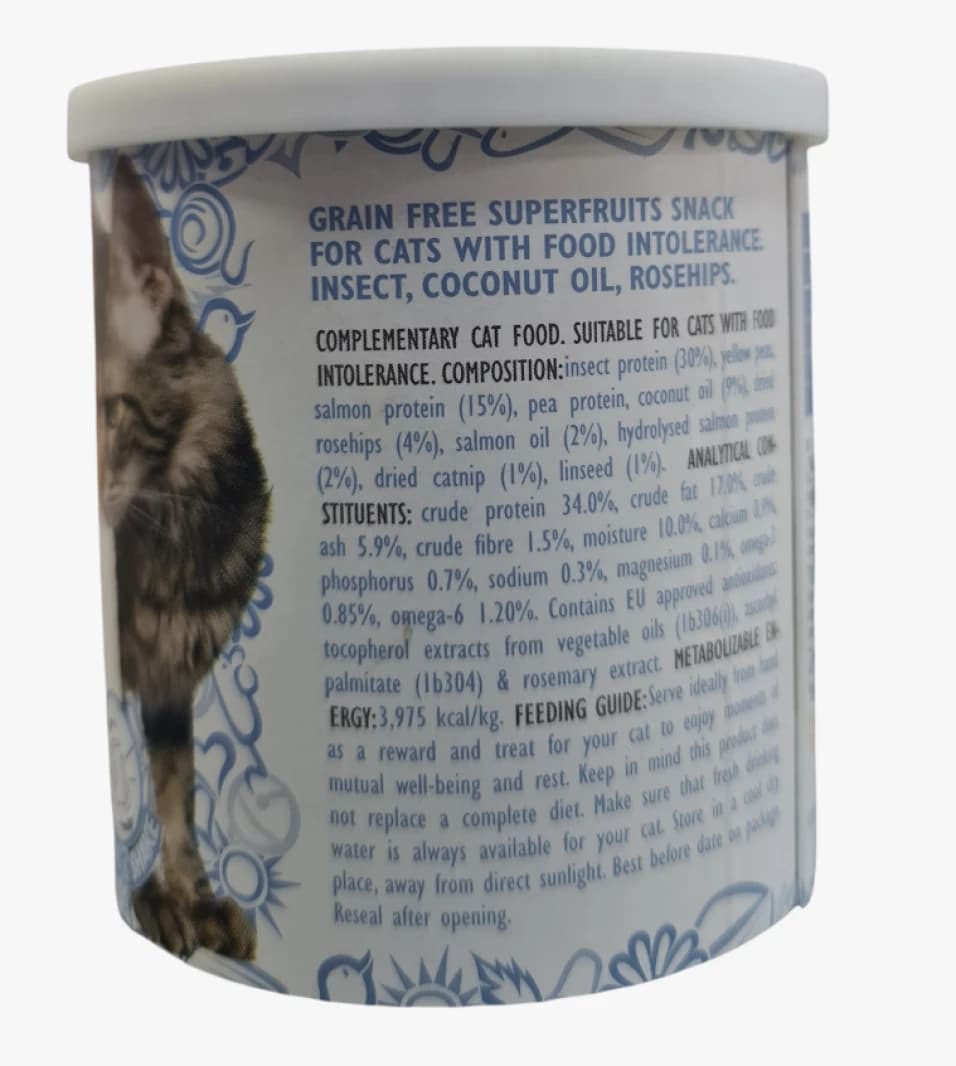 Brit Care Superfruit Insect Snack for Cats, Advanced Design, Perfect for Cats with Food Intolerance
