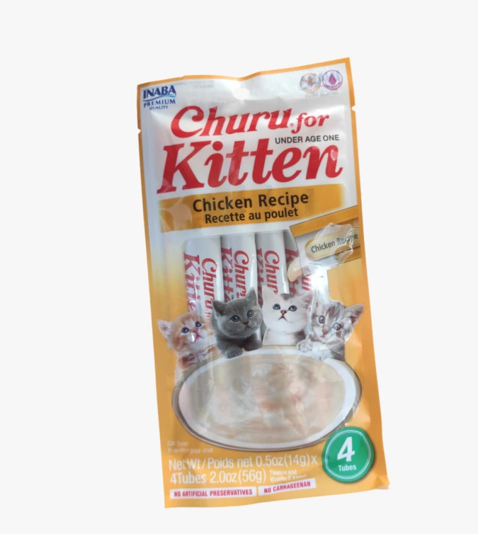 Churu for Kitten Under Age One Chicken Recipe by INABA with Delicious Taste and Health Boost