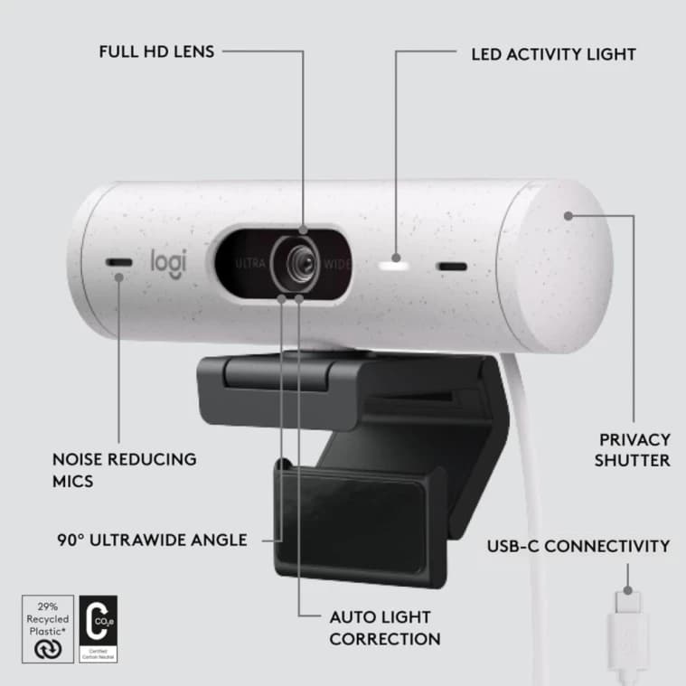 Logitech Brio 500 Full-HD Webcam