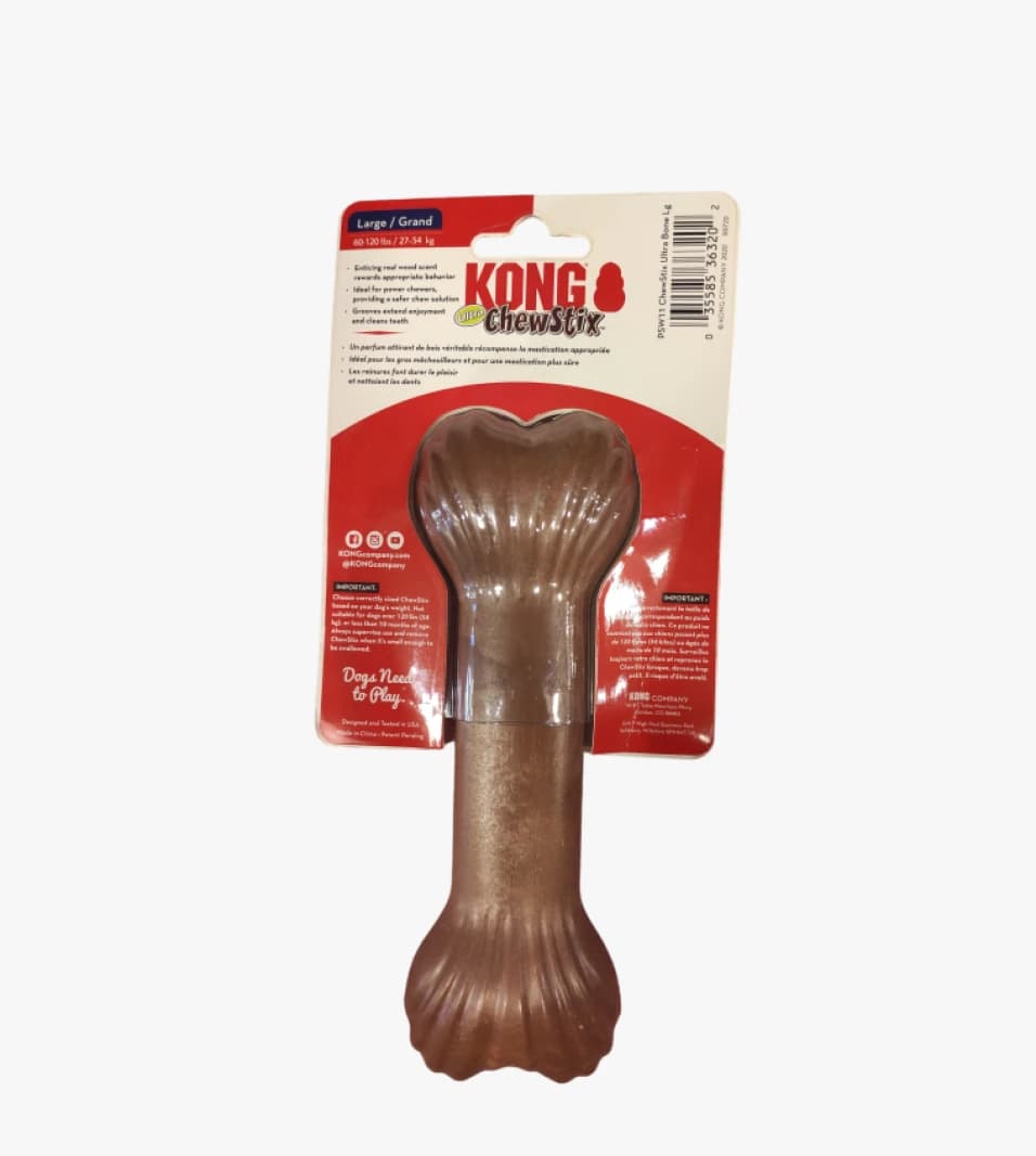 KONG Ultra ChewStix Large Durable Dog Chew Toy for Power Chewers, Specially Designed for Fun and Longevity