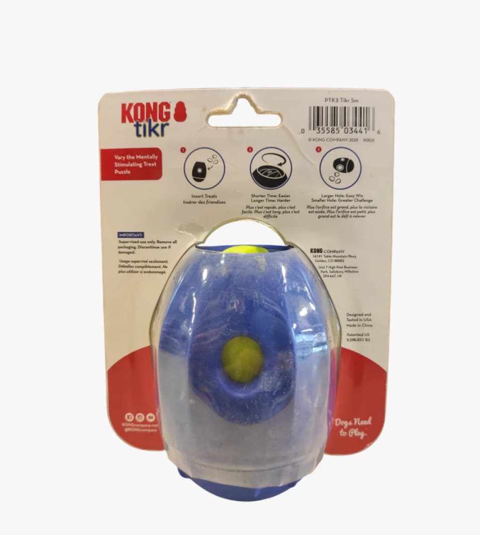 KONG Tikr Dog Toy for Small Pets, Interactive Timed Treat Puzzle, Engaging Mind Stimulating Design