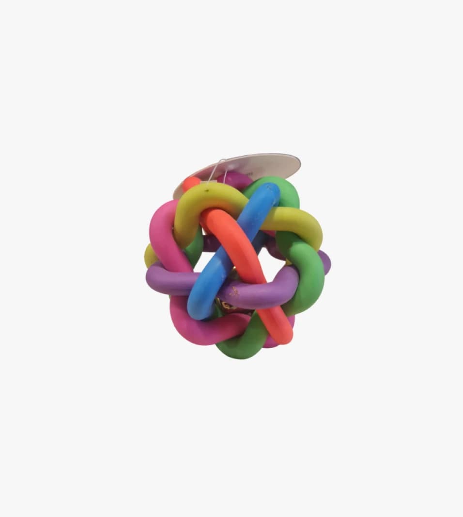 Petrog Colorful Rubber Ball for Dogs Encouraging Interactive Play and Healthy Chewing Fun