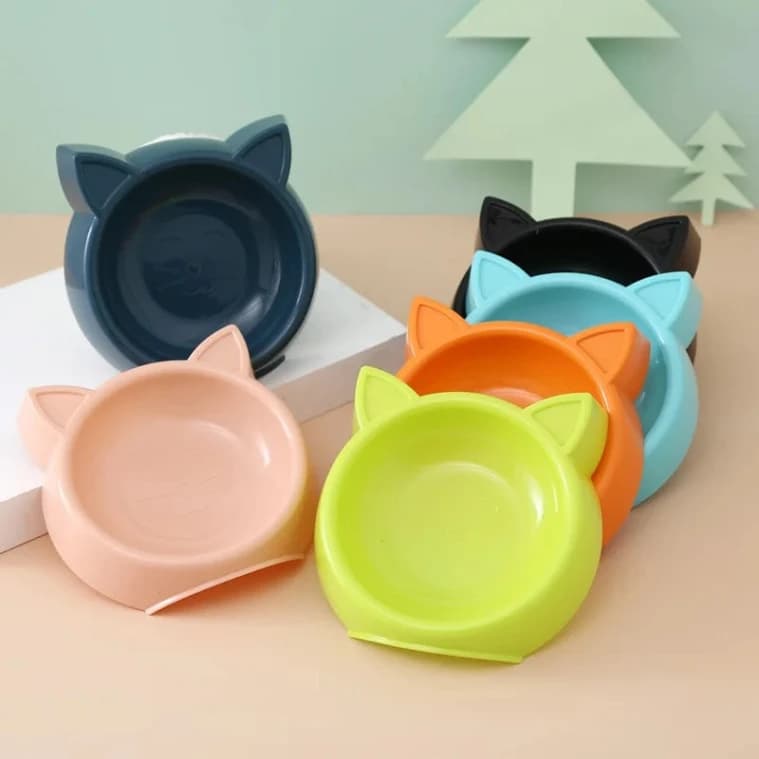Single Cat-Shaped Dish