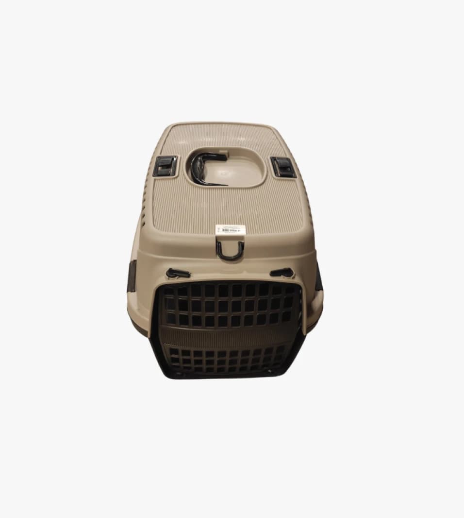 Pet Transport Carrier by Pawsome Plastic Sturdy Design Ideal for Medium Dogs and Cats with Excellent Ventilation Gate