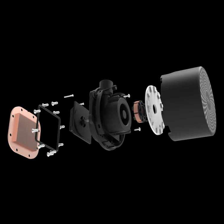 Darkflash Radiant DC240 240mm AIO ARGB Liquid CPU Cooler - Black