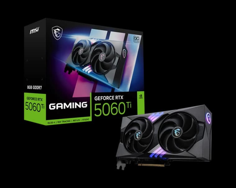 MSI Gaming GeForce 5060 Ti 8GB OC Edition - Graphics Card