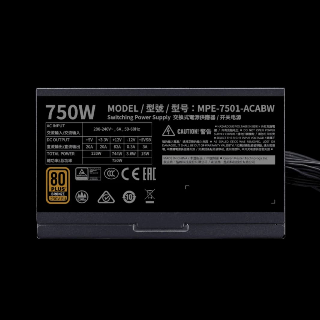 CoolerMaster Bronze 750W Power Supply