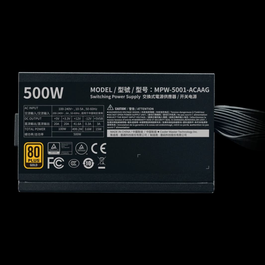 CoolerMaster G500 Gold Power Supply