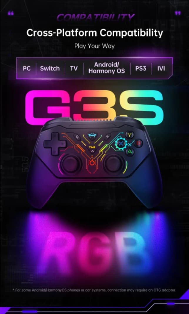 Machenike G3S Wireless Gaming Controller - Black