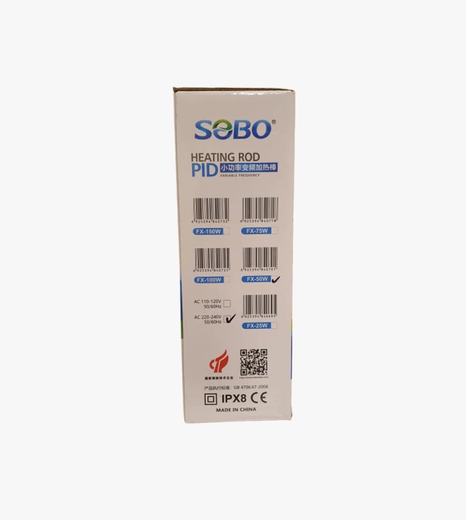 SOBO PID Heating Rod with Variable Frequency for Aquatic and Fish Tanks, High Performance Standard