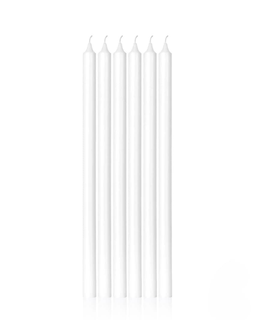 White Taper Candle Set