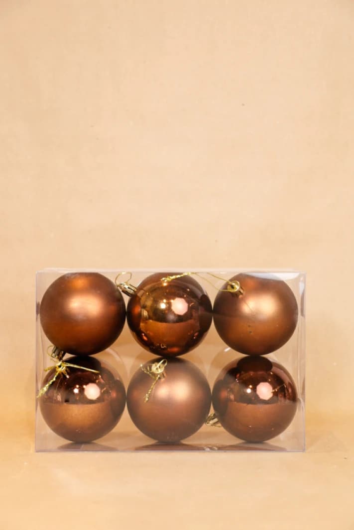 Brown Mucha Mousse Plastic Balls Box